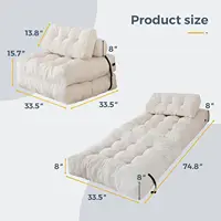 Vacuum Compression Sofa Foldable Simple Fabric Corner Modular Couch Floor Multi Function Nordic Living Room Bedroom Decoration 4