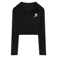 Knitted Sweater Solid Color Long-Sleeved V-Neck Tops Spring Fashion Korean Style Simple - Image 6