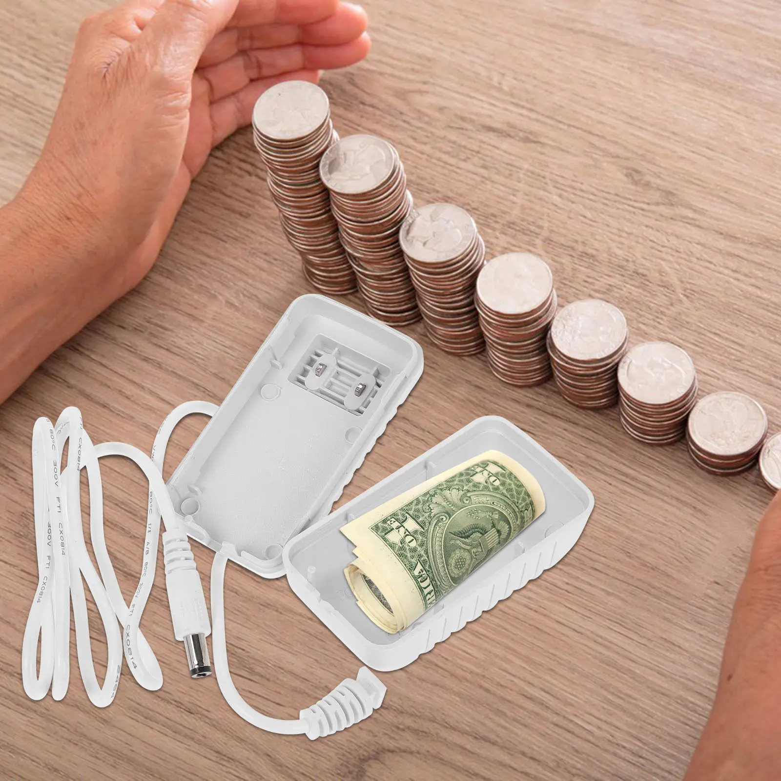 시뮬레이션 충전 플러그 숨김 수납함 실제처럼 보이는 가짜 충전기  수납공간 돈 보관함 보석 USB 현금 금고  보관함