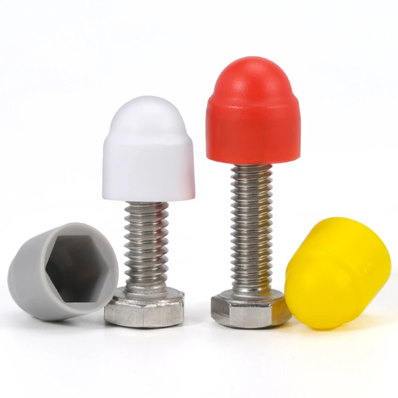 Nut Screw Covers Bolt Cover Screw Caps Plastic Nylon Hexagonal Protection Caps