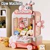 Kids Mini Claw Machine Cartoon DIY Prizes Gashapon Plush Doll Arcade Crane Vending Machine for Children Birthday Christmas Gifts 2