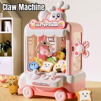Kids Mini Claw Machine Cartoon DIY Prizes Gashapon Plush Doll Arcade Crane Vending Machine for Children Birthday Christmas Gifts 2