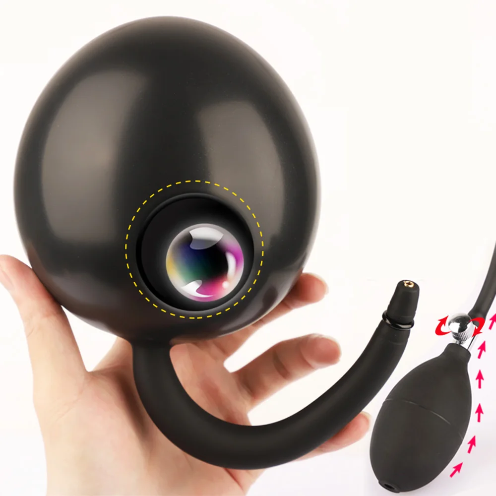 Inflatable Silicone Anal Plug Large Expansion Butt Toy For Adults_voghion.com