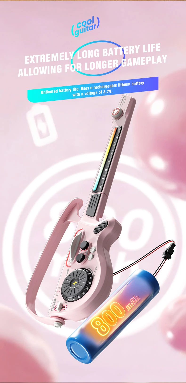 Microfono karaoke per bambini con asta giocattolo musicale_voghion.com