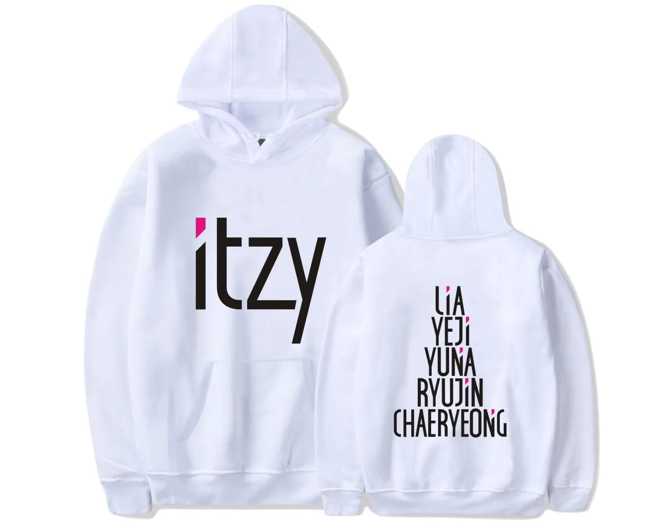 

New arrival Itzy combination member Lia YeJi hooded Sweatshirt pullover kpop Korean name hoodie Music fans Streetwear