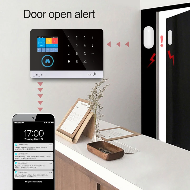 YUPA domácí alarm příslušenství dveře a okno detektor PIR hnutí detektor kouř detektor daleký ovládání obvázat tuya app PG103