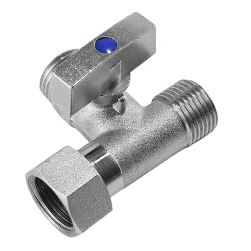 652F Toilet T Adapter Valves Toilet Tanks Connector Angle Stop Valves 1/2inch Thread for Bathroom Fixtures & Kitchen Use