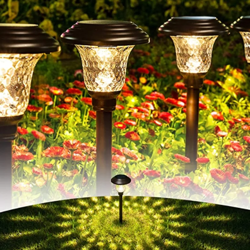 

LED Solar Lawn Lamp 7 Color Changing Garden Light Outdoor Waterproof Pathway Lights Patio Street Walkway Decor Landscape Lamp