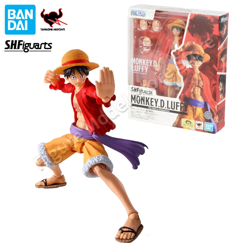 

Original Bandai S.H.Figuarts SHF One Piece Onijima Ghost Island Luffy Zoro Sauron Sanji Anime Action Figure Model Collector Doll