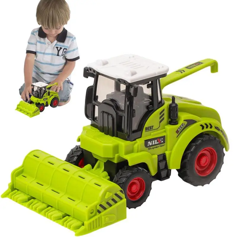 

Tractor Toy Vehicle Friction Powered Realistic Farm Toy For Kids Friction Power Vehicle Educational Learning Inertia Toy