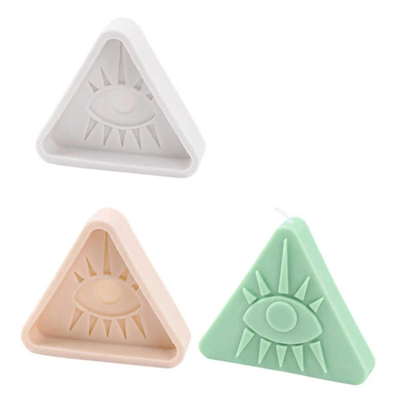 DIY Mold All-Seeing Eye for Triangle Silicone Mold Resin Casting Mold for Resin Soap Making Party Home Dec 97QE