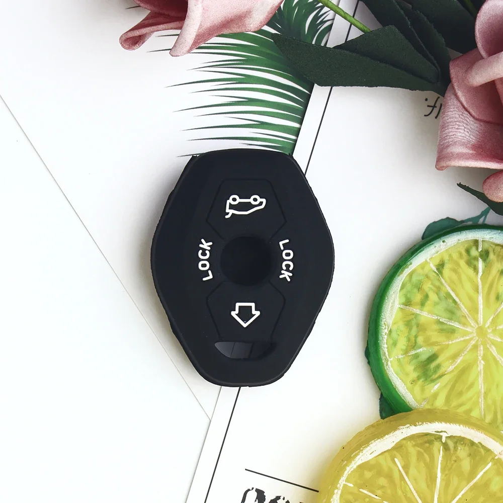 3 Buttons Remote Silicone Key Protector FOB Case Cover For BMW 7 Series X3 X5 Z3 Z4 3 5 E38 E39 E46 E83 M5 325i key case cover key case remote control case cover