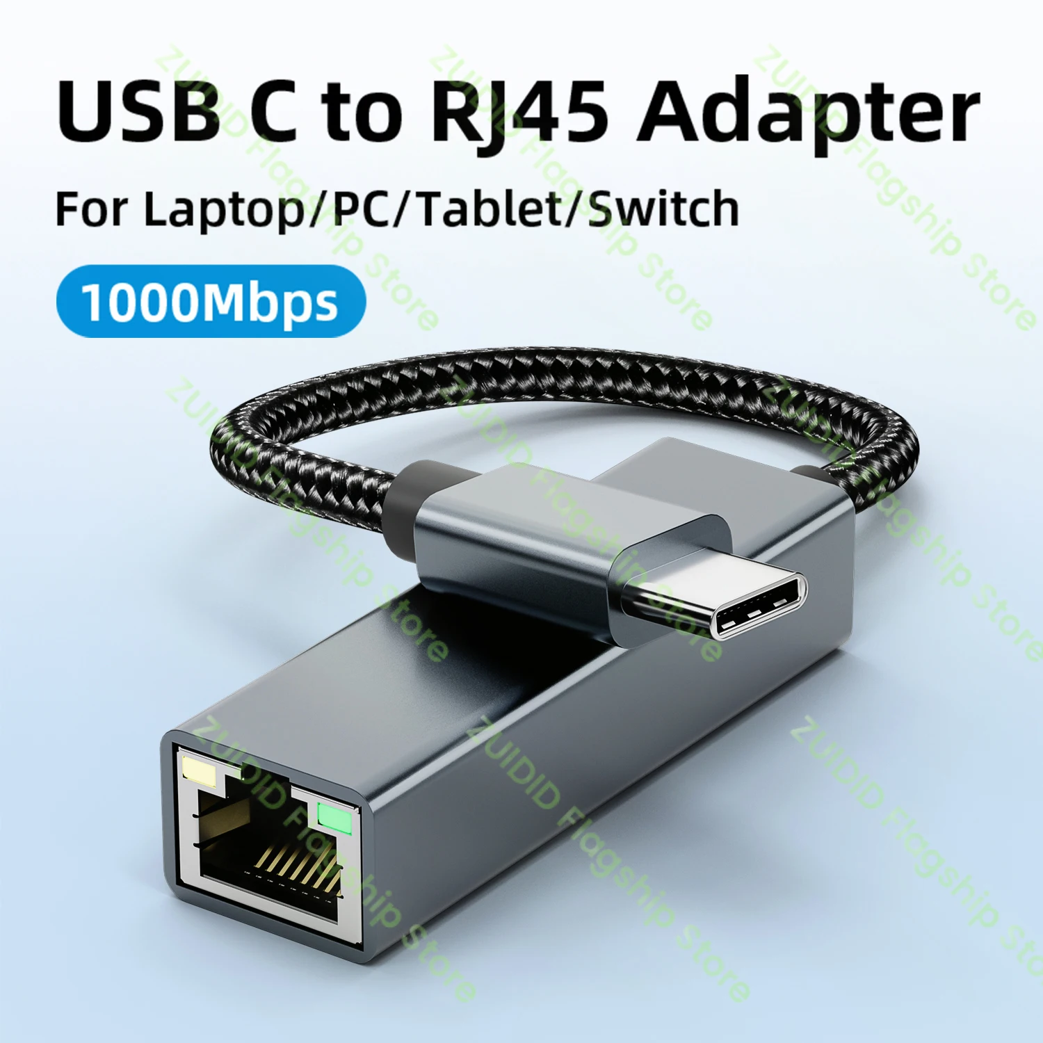 Cavo Adattatore Usb C Ethernet Usb3.0 10/100/1000Mbps Adattatore Lan Usb Rj45 Per Tablet Portatile Xiaomi Mi Box S Nintendo Switch Pc