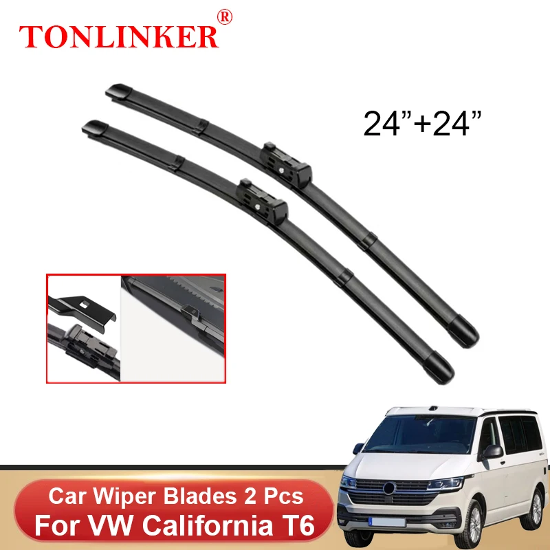 Spazzole Tergicristallo Tonlinker Per Volkswagen Vw California T6 2015-2018 2019 2020 2021 Taglierina Spazzole Tergicristallo Anteriore
