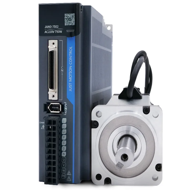 

JMC 750w 80mm 2.39Nm 3000rpm 17Bit AC servo Motor Drive kit with brake AC220V 80JASM507230K-17BCD-SC + JASD7502-20B with cable