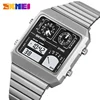 SKMEI Digital Watch Waterproof Digital StainlessSteel Thermometer Sports Watch Men's Leisure Business Electronic Watch Clock LED 1