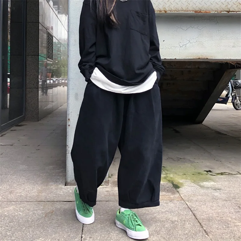 Insstudios Trendy Retro Loose Straight Leg Wide Leg Pants Casual Workwear Long Trousers for Men And Women High Waist Commuter...