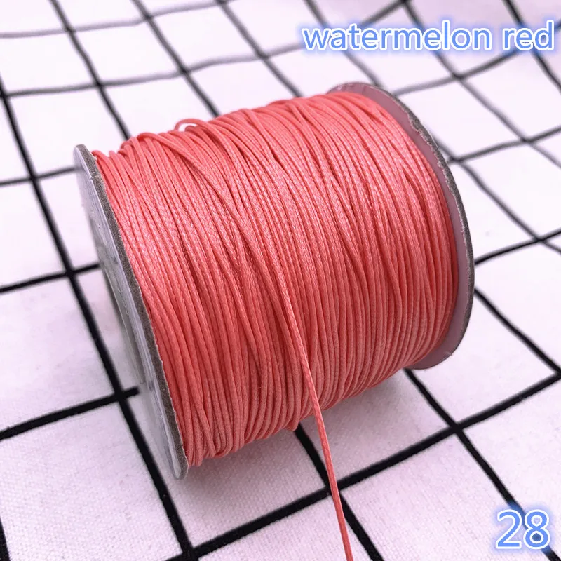 0.5mm 10meters Waxed Cord Waxed Thread Cord String Strap Necklace Rope Beads for Jewelry Making DIY Bracelet Accessories