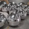 Hot Sales Silver PVC Inflatable Reflective Gazing Ball /Inflatable Christmas Mirror Sphere/Inflatable Mirror Balls Customization 4
