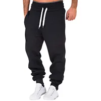 Men Loose Sport Running Sweatpants Winter Warm Fleece Fitness Training Pants Men Straight Trousers Tracksuit Jogging Sportswear - Image 2