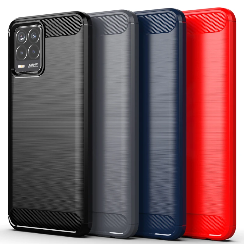 Shockproof Carbon Fiber Soft Silicone Phone Case Cover