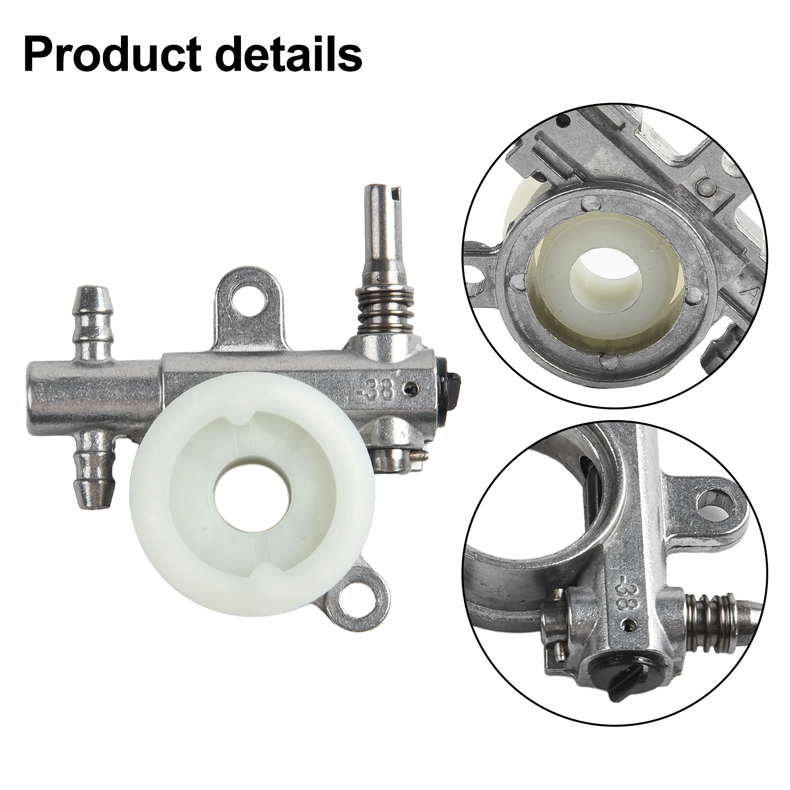 Kettensägenölpumpe mit Schneckenantriebsrad-Set/Set für 2500 3800 Kettensäge ersetzen Ersatzteile 25 cc/38 cc Gartenwerkzeug – Detail 9