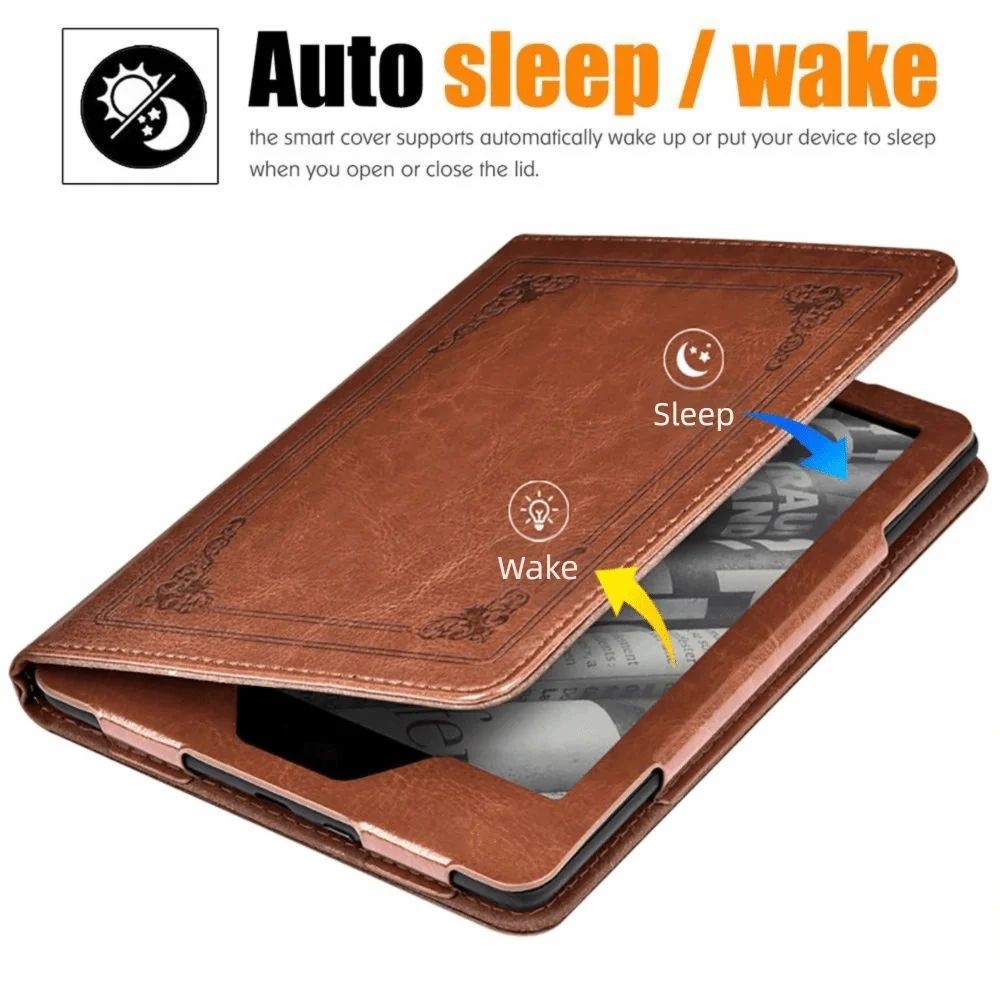Magnetic Auto Wake/Sleep Stand Case with Protective Shell for Kindle Paperwhite - Colorsoft Edition