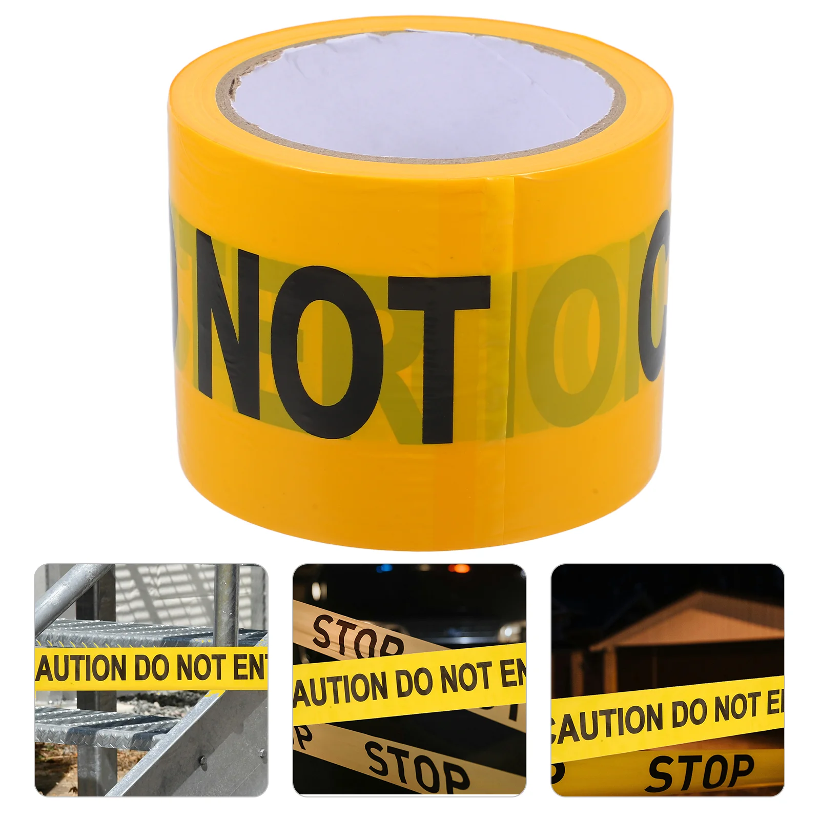 1 Roll Crime Scene Tape Non-adhesive Caution Tape Warning Do Not Enter for Safety 100m