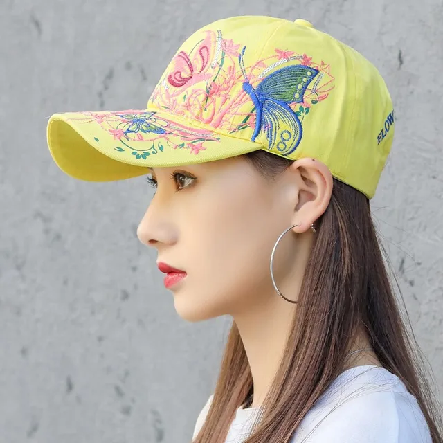 Butterfly Embroidered Baseball Cap 19