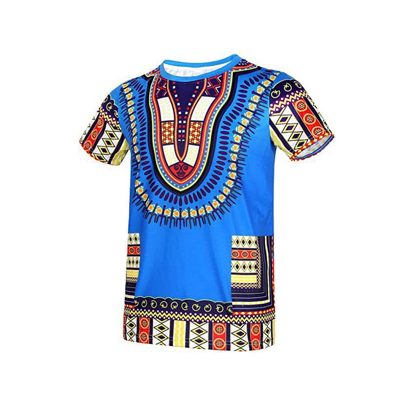 African Tribal Print Oversized Short Sleeve T Shirt