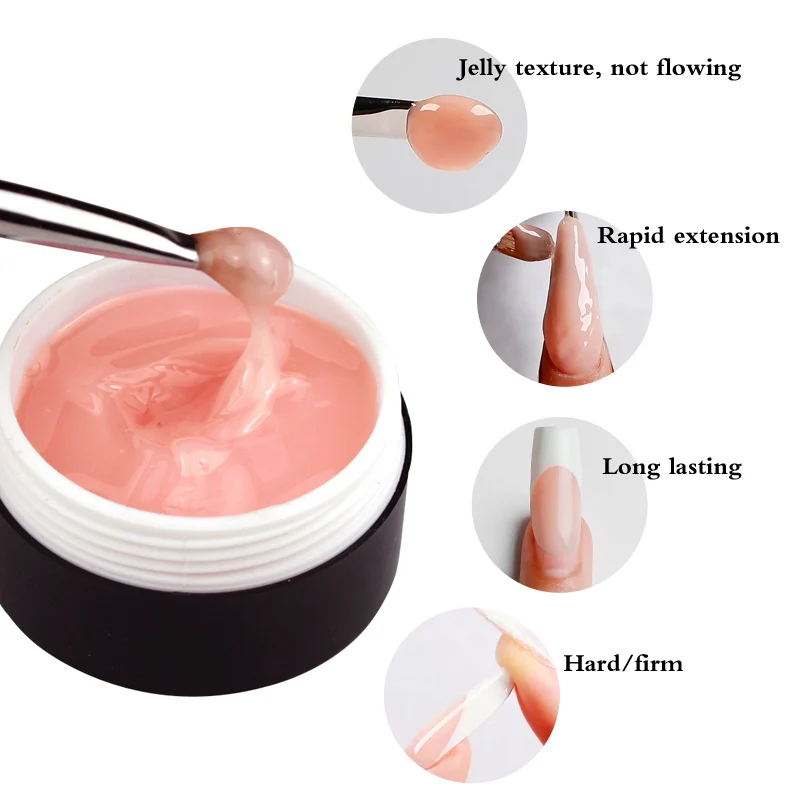 CHUNSHU ソリッドゼリー延長ネイルジェルポリッシュ 15 グラムポリ