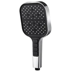 Deluxe Adjustable High-Pressure Water-Saving Shower Head with Multiple Modes (Sliver)