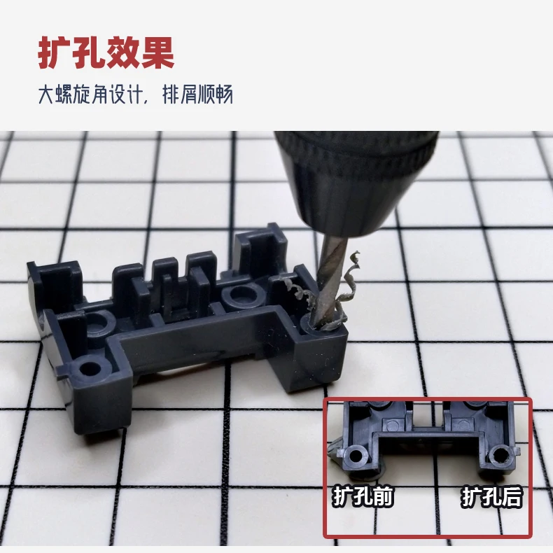 100Shiki LA-002 Hand Drill W/0.8-3.0mm Drill Bit Set Plastic Model Drilling Tools for Model Making Tools Handmade Working DIY