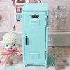 Cute Makeup Storage Cabinet Organizer Box w/lock Cosmetics Display Rack Makeup Brush lipstick for Girl Cabinet Home Bathroom 5