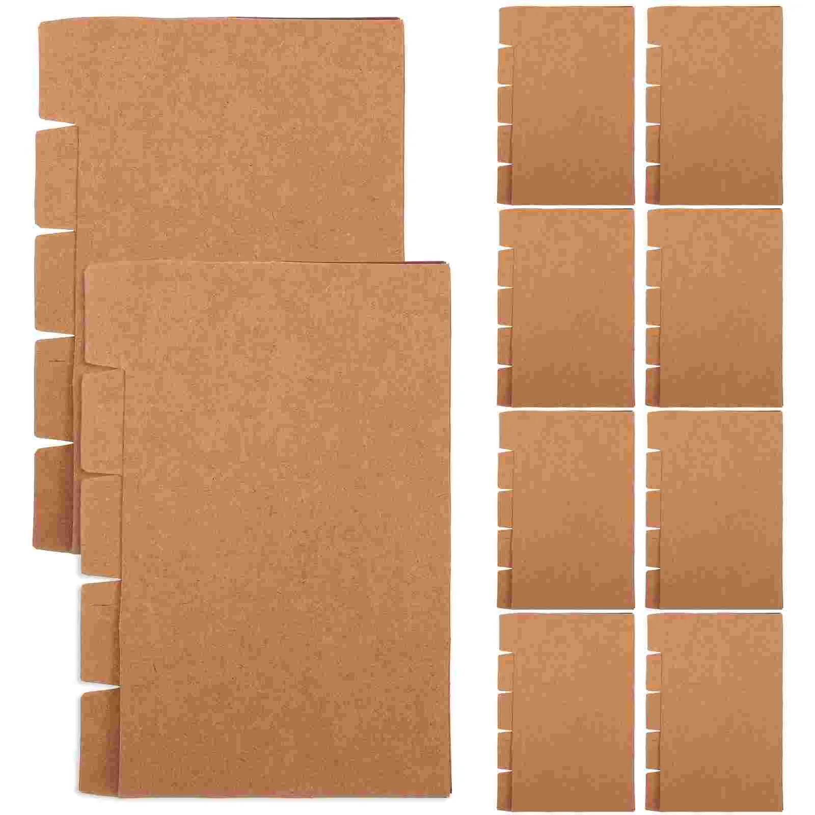 

Kraft Paper Dividers 3 X 5Inch Index Divider Brown Paper Binder Dividers Tabbed Note Cards