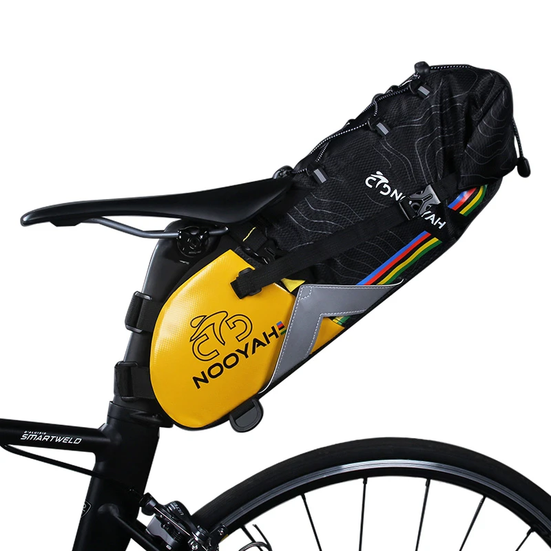 NOOYAH Waterproof Bicycle Bag Bike Saddle Bag Cycling MTB Reflective