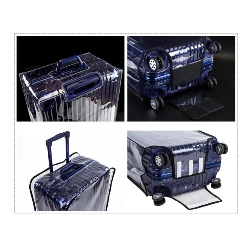 Luggage Sleeve Suitcase Protectors Waterproof Wheeled Suitcase Dust Cover Travel Suitcase Wrap Transparent Luggage Cover