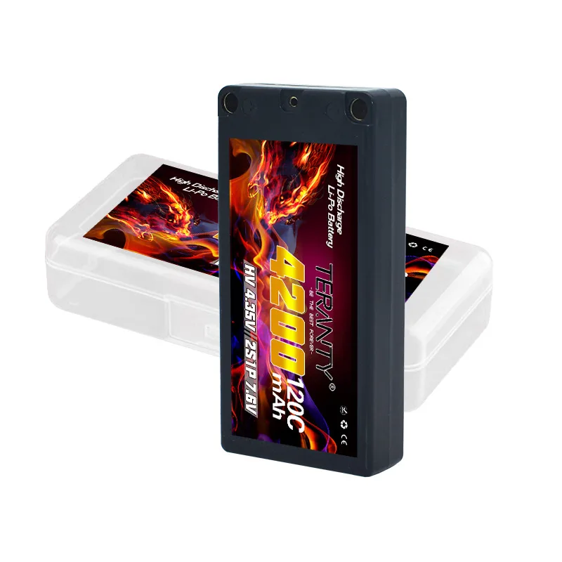 Original TERANTY 2S 7,6 V 4200 mAh 120C/240C Drift Big Foot Fernbedienung Racing Modell Auto tank Spielzeug Hard Shell Lipo Batterie – Detail 7