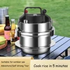 1.2L/1.6L Gas Induction Cooker Universal Mini Stainless Steel Pressure Cooker Pot Soup and Rice Multifunctional Household Stew P 6