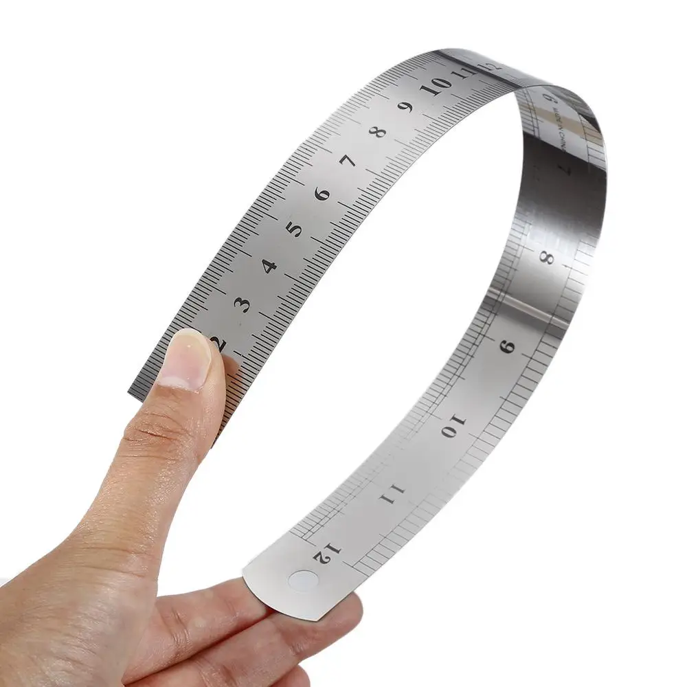 1~10PCS 15cm 6 Inch Ruler Precision Stainless Steel Metal Ruler Double-sided Learning Office Stationery Writing Supplies