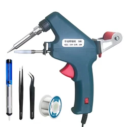 Automatic Electric Soldering Gun with Internal Heating and Tin Feeding System - 220V EU Plug (60WYZ)