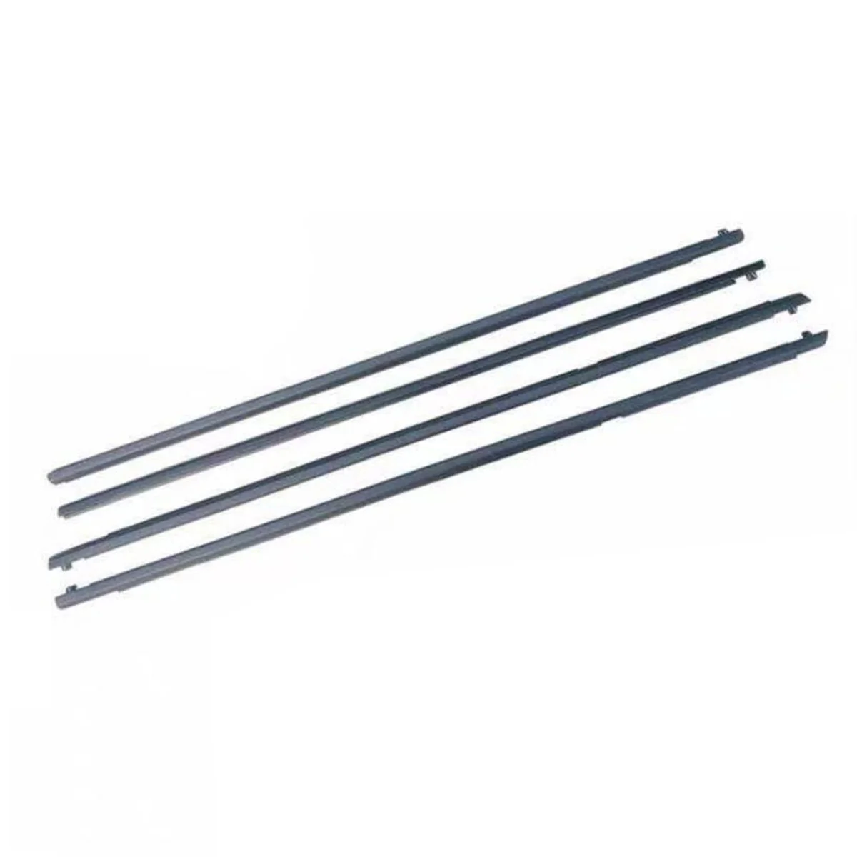 Car Outer Windows Rubber Weatherstrip Waterproof Pressure Strip Sealing Belt Moulding Trim for Mazda 3 BK sedan 04-09 4PCS