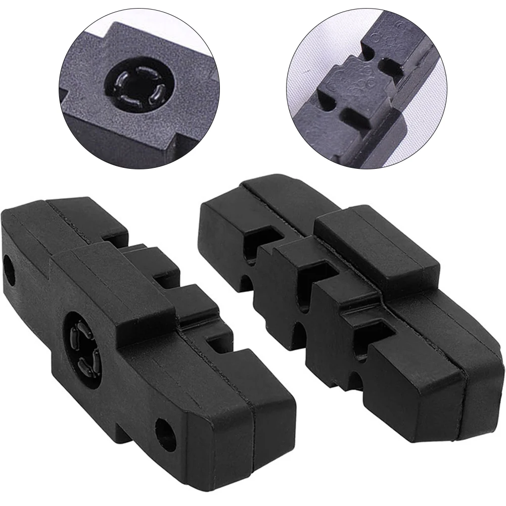 

Road Bike Brake Pad Accessories Compatible Fashionable Black Rubber Bicycle Replacement Parts 14mm*50mm