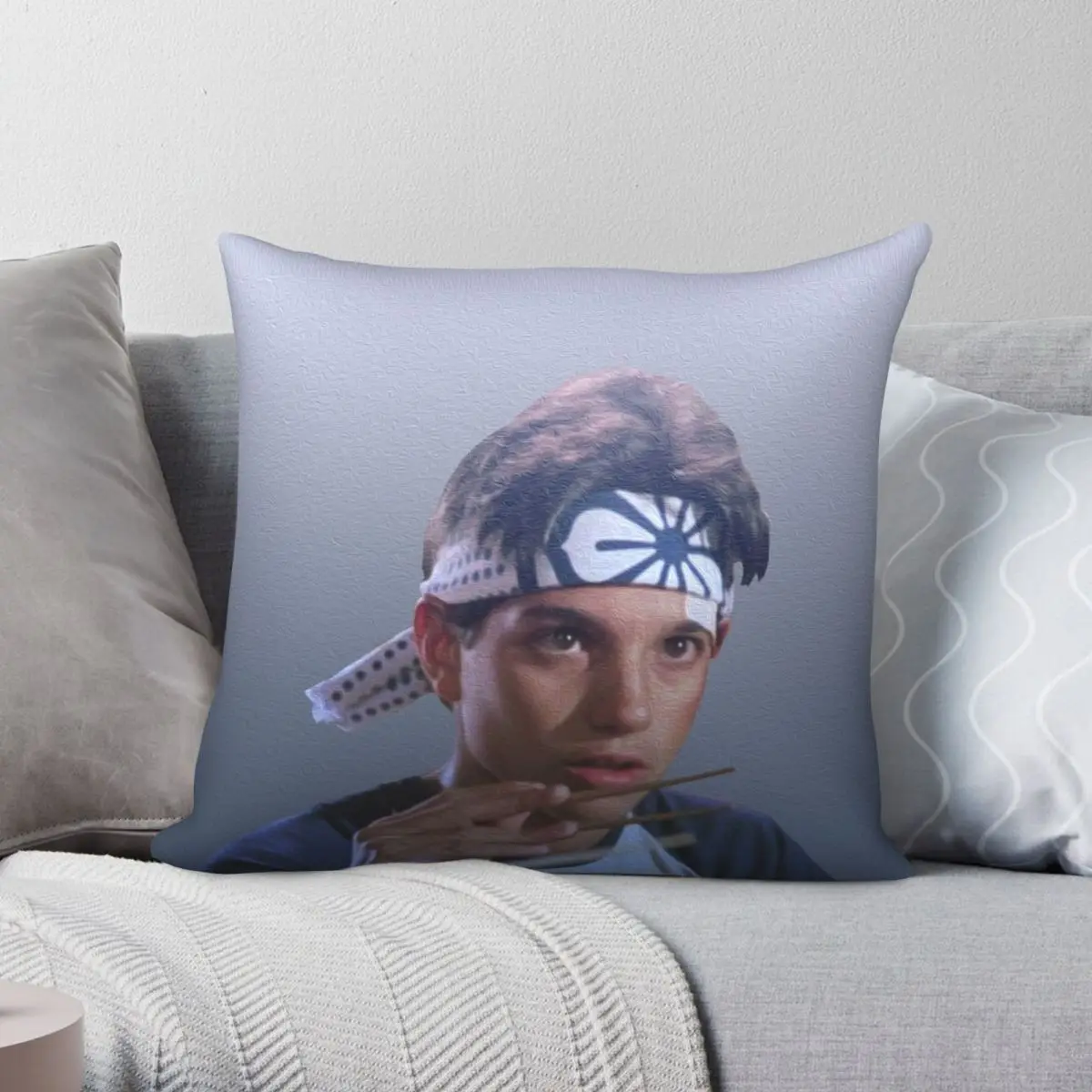 

Daniel LaRusso 2 Pillowcase Polyester Linen Velvet Printed Zip Decor Throw Pillow Case Home Cushion Cover