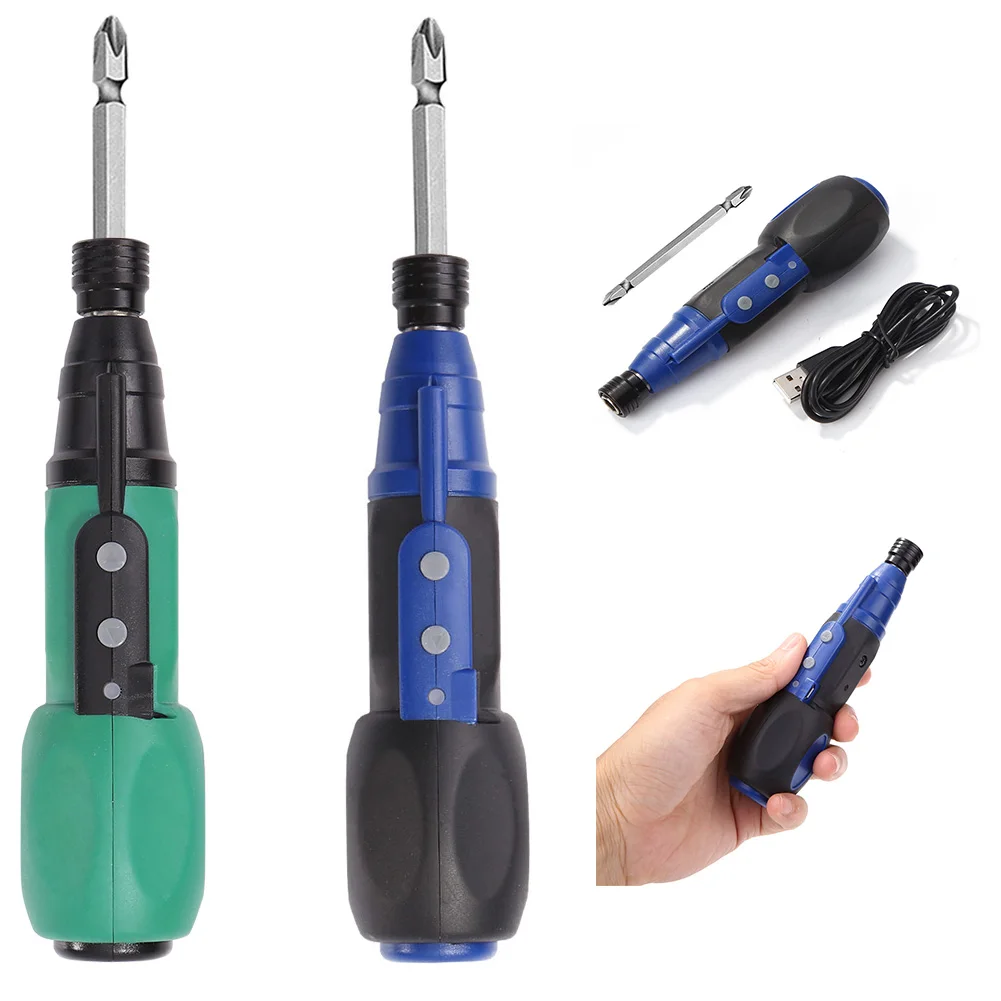 MiniElectricScrewdriversDrillHomesDIYStrongBigTorqueUSB