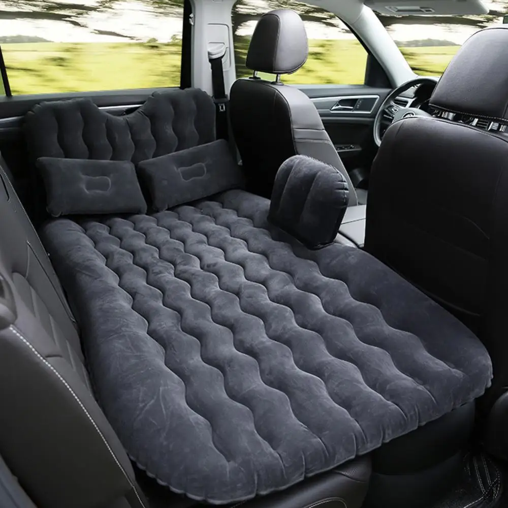 Car Inflatable Bed Multifunctional Travel Bed Vehicle Air Mattress Seat Rest Cushion Car Bed Car Accessories