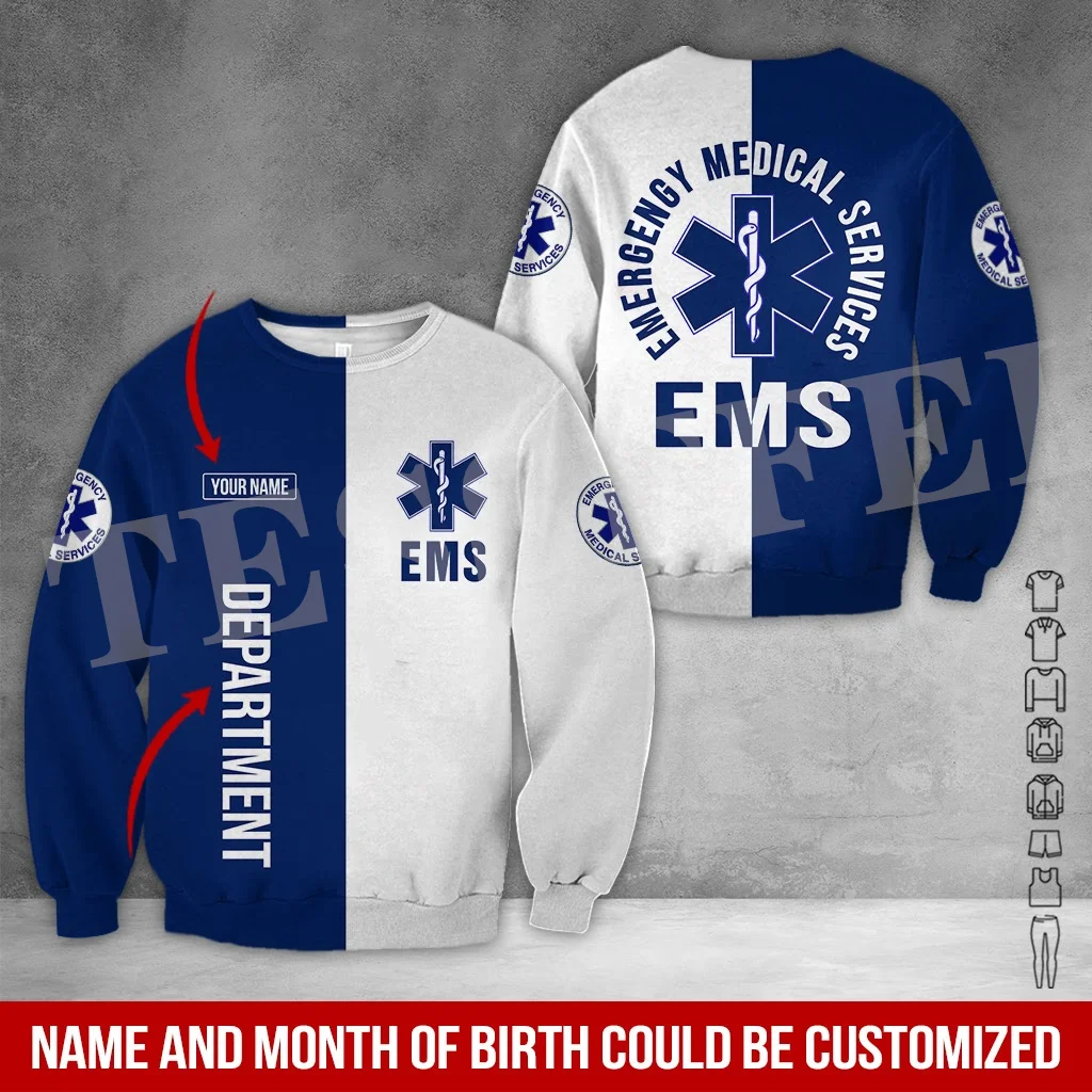 Leeprints Personalized Emt fantastic Hoodie Ems