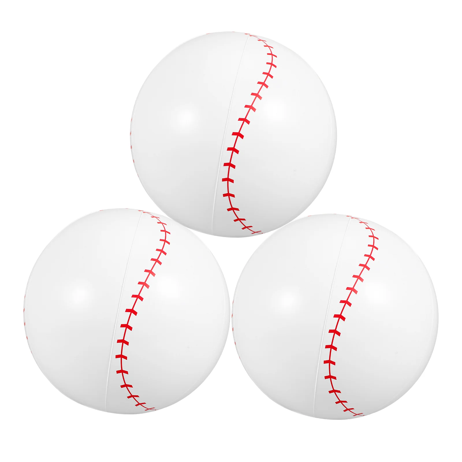 3 Pcs Inflatable Baseball for Beach Balls Sports Giant Floating Teens Pvc Lightweight Child 4