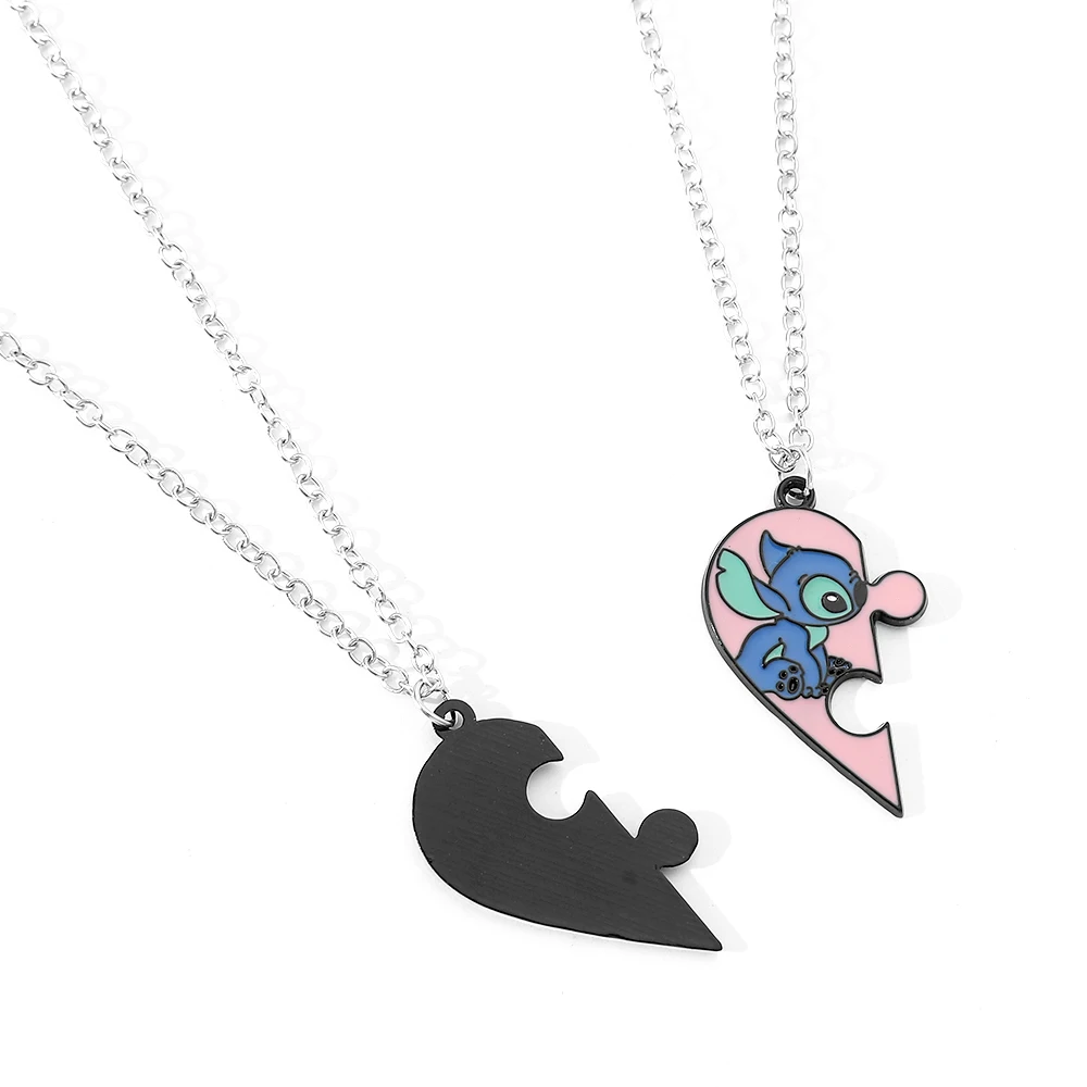 Collier Saint Valentin Disney Stitch et Angie