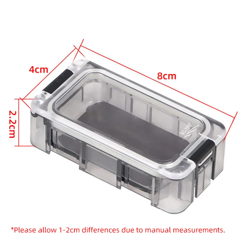 Waterproof Fishing Tackle Case Fishing Fake Bait Storage Case Portable  Fishing Gear Accessories Pesca Tools Bait Hook Box X215G